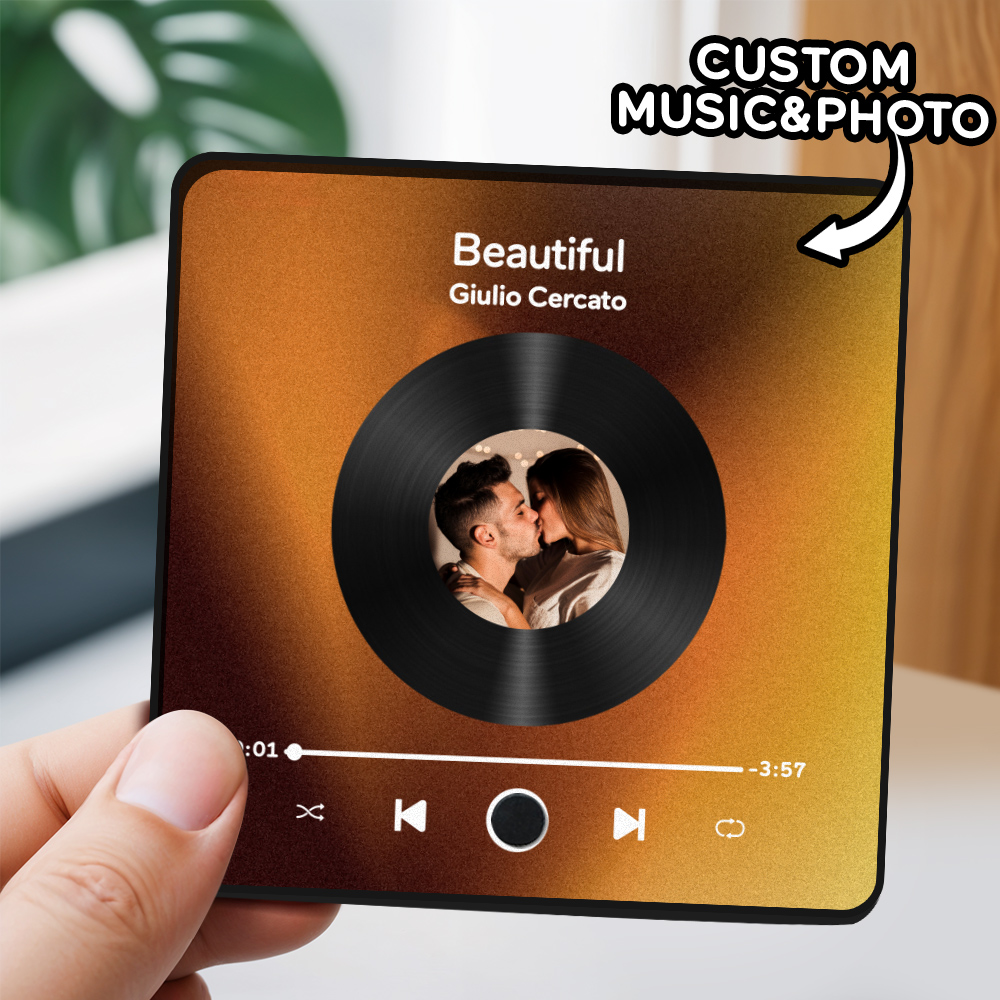 Music Fridge Magnet - Perfect Blend of Music and Memory thumbnail