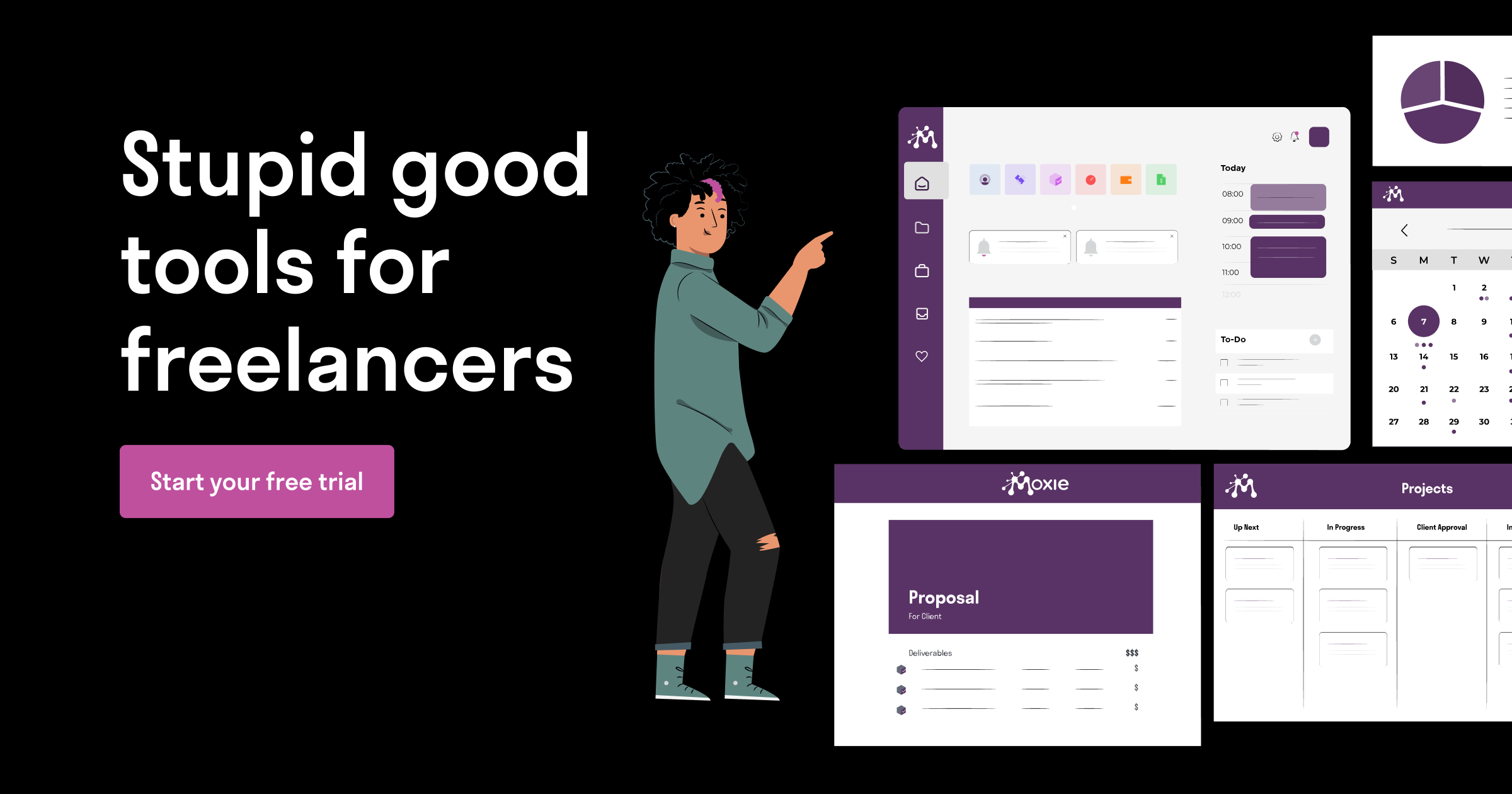 Moxie  | Built for freelancers - Try it free for 30 days instead of 14! thumbnail
