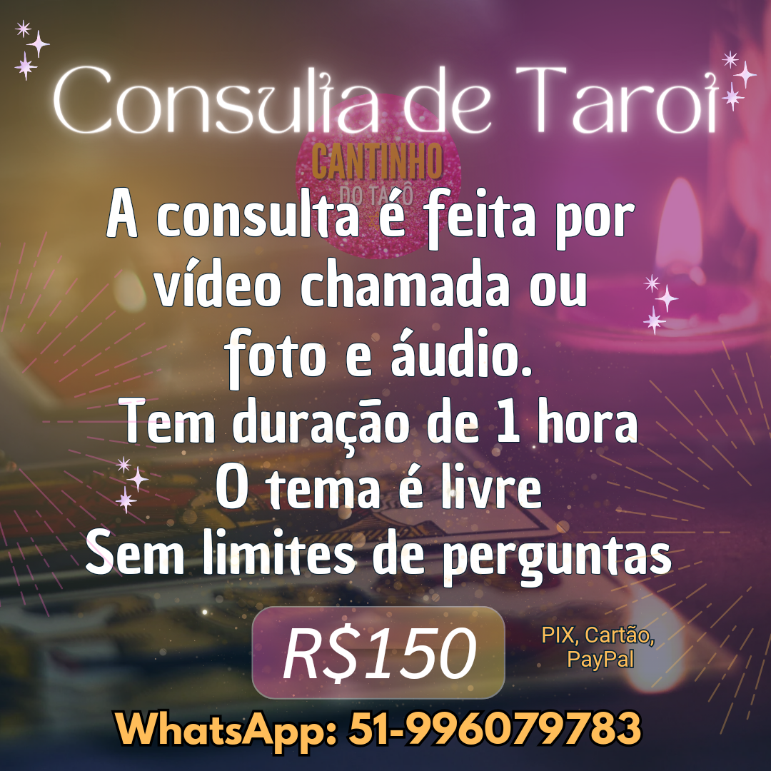 Consulta de Tarot com a sacerdotisa Karine R$150,00 (1 hora)  thumbnail