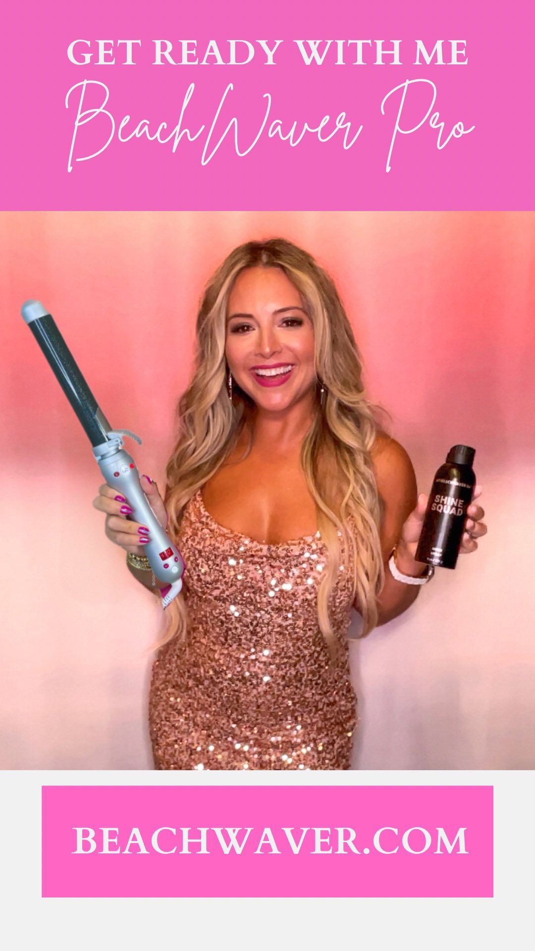 🩷Get Ready with me with @thebeachwaver …
.
I’ve been using the Beachwaver curling irons for YEARS. My go-to is the Pro S