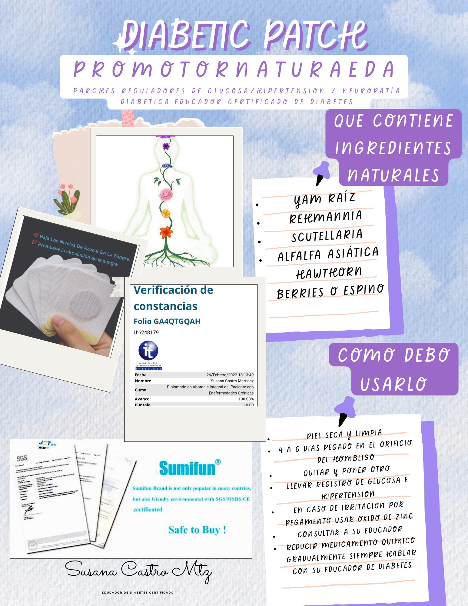 Parches reguladores glucosa/hipertensión/Neuropatía  thumbnail