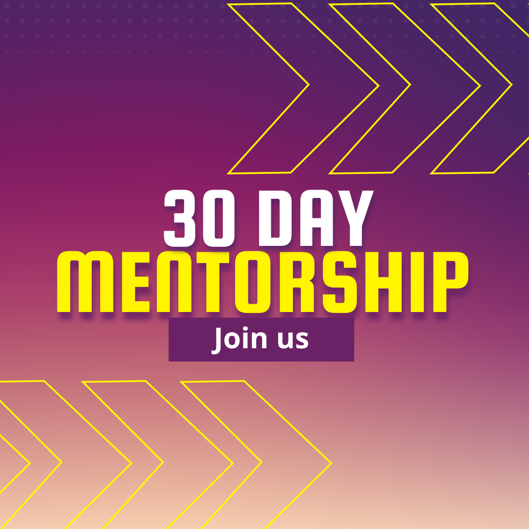 30 Day Mentorship June 23, 2025-July 23, 2025 thumbnail