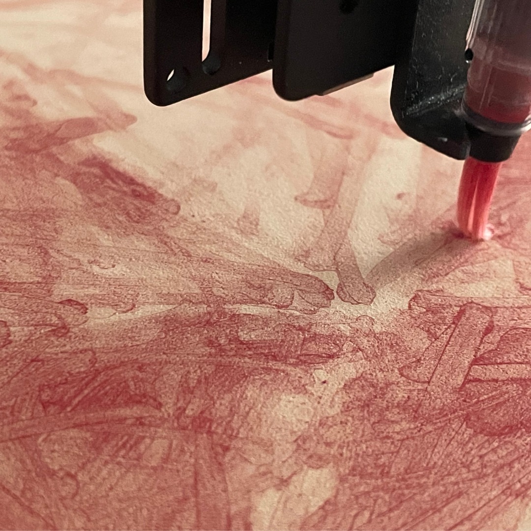 GIL03+GIL04
GEOSMETRON ICOSAEDRO LINES
Series

The design was sent directly from the Processing file to the pen plotter,