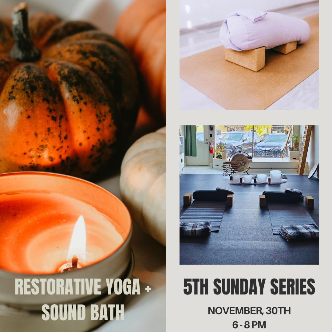 Restorative Yoga + Sound Bath | 5th Sunday Series thumbnail