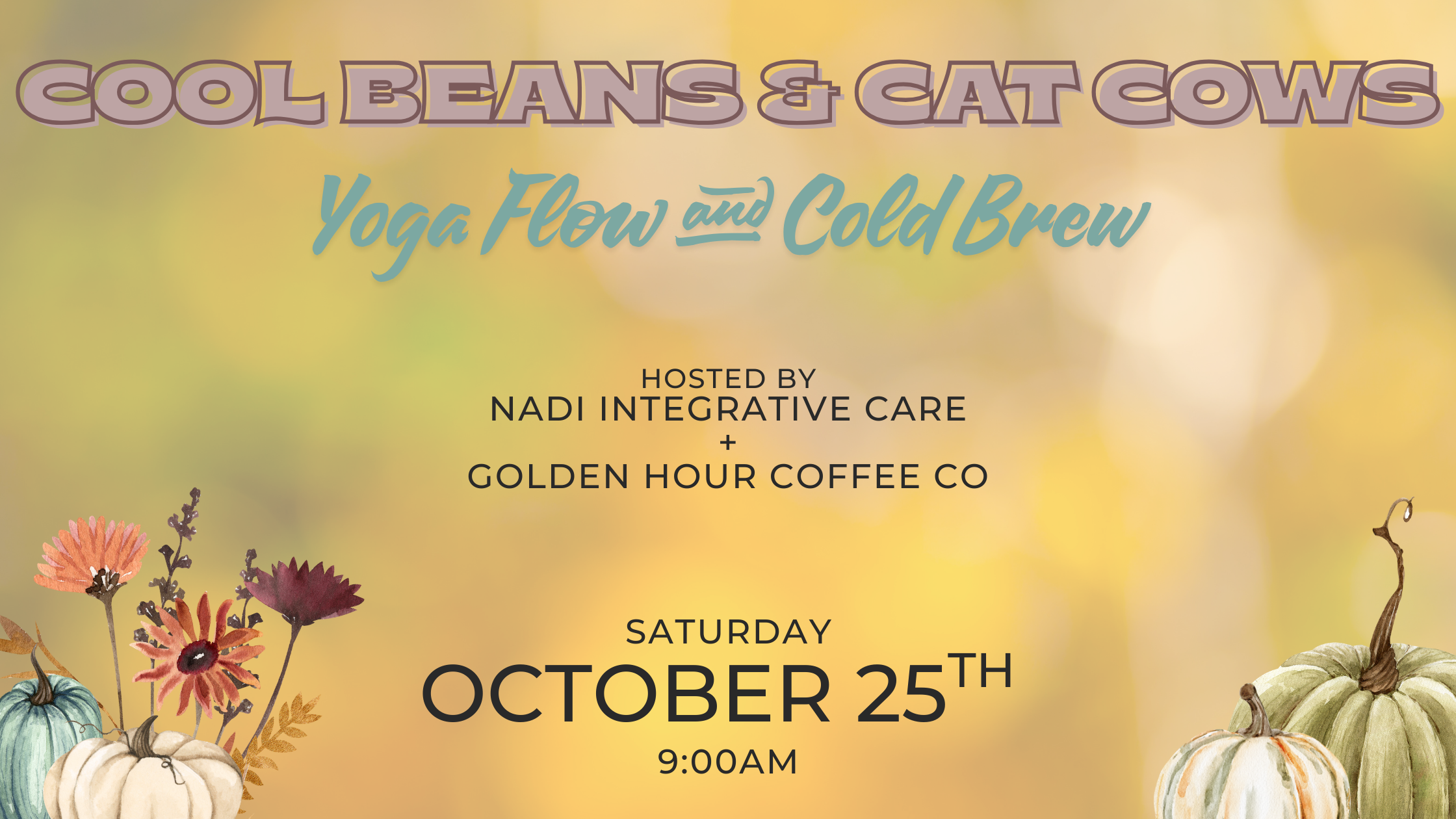 Cool Beans & Cat Cows | Yoga Flow & Cold Brew thumbnail