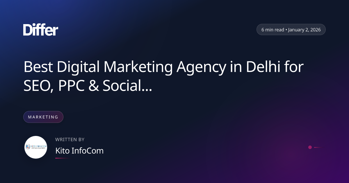 Best Digital Marketing Agency in Delhi for SEO, PPC & Social Media? thumbnail
