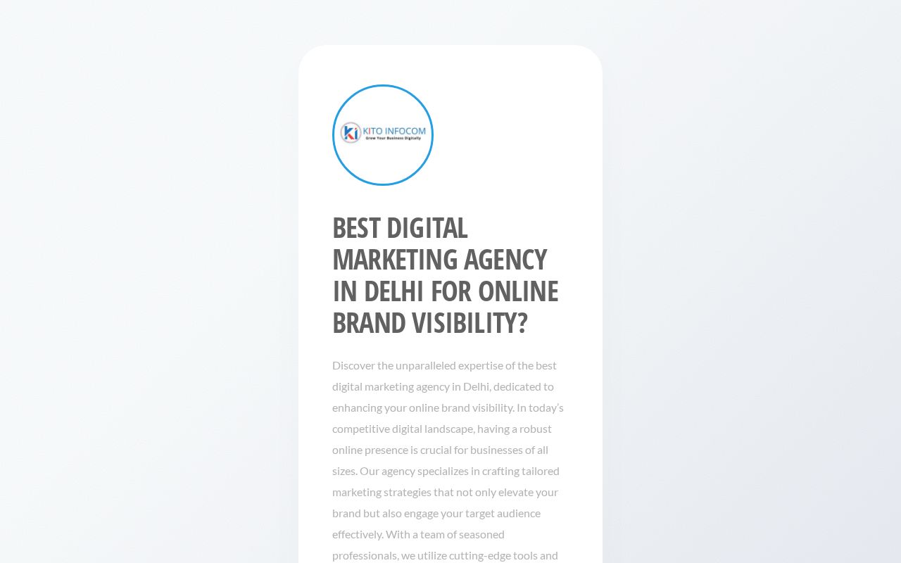 Best Digital Marketing Agency in Delhi for Online Brand Visibility thumbnail