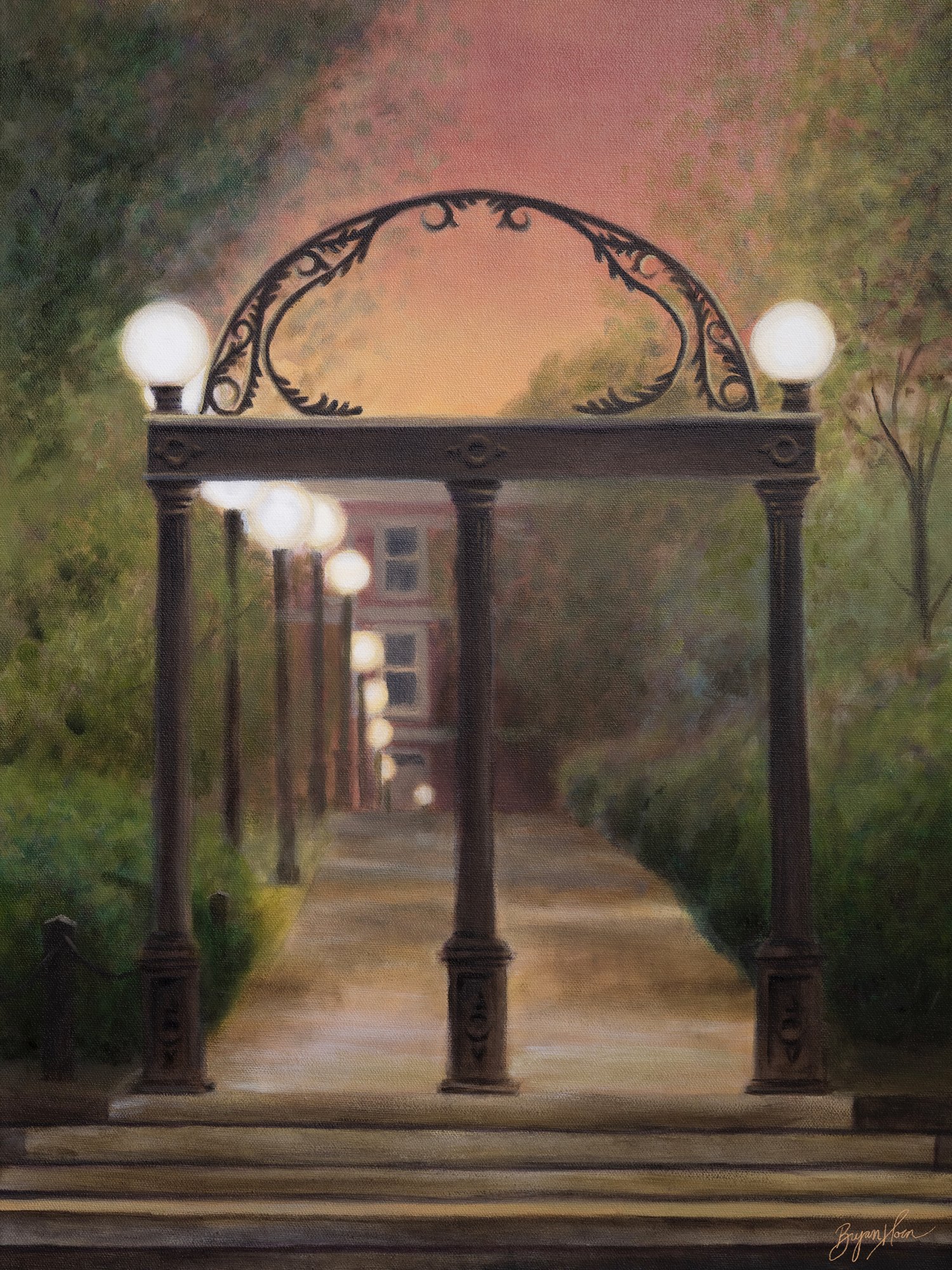 UGA Arch - 9” x 12” Art Print — Horn Art Co. thumbnail