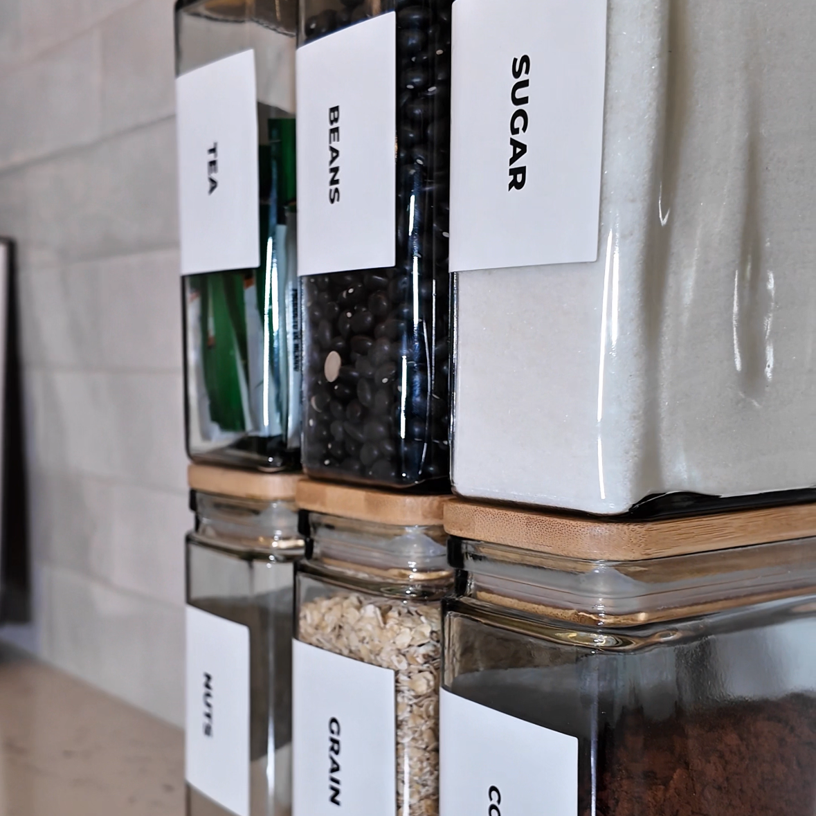 APT 1101 Glass Storage Jars w/ Bamboo Lid #amazonfinds thumbnail