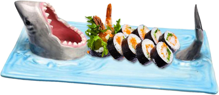 Prato de sushi de tubarão-COMPRA AQUI thumbnail