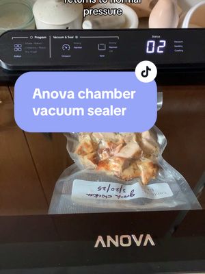This @Anova Culinary Store chamber vacuum sealer is so cool! I feel like I’ve barely scratched the surface of all the co