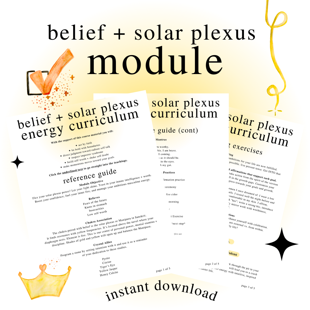 Belief + Solar Plexus Energy Online Course thumbnail