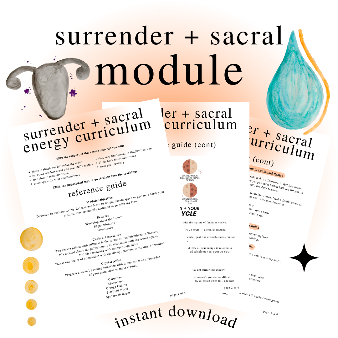 Surrender + Sacral Energy Online Course thumbnail