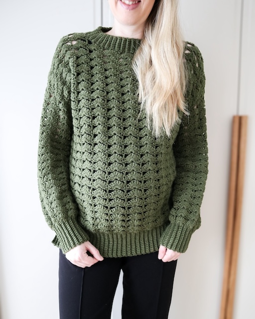 Autumn Lace Sweater Crochet Pattern thumbnail