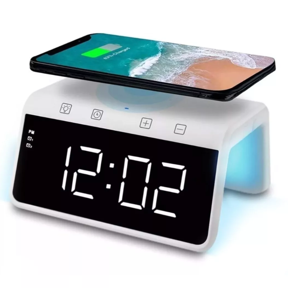 Dock de Mesa Carregador e Relógio Digital thumbnail