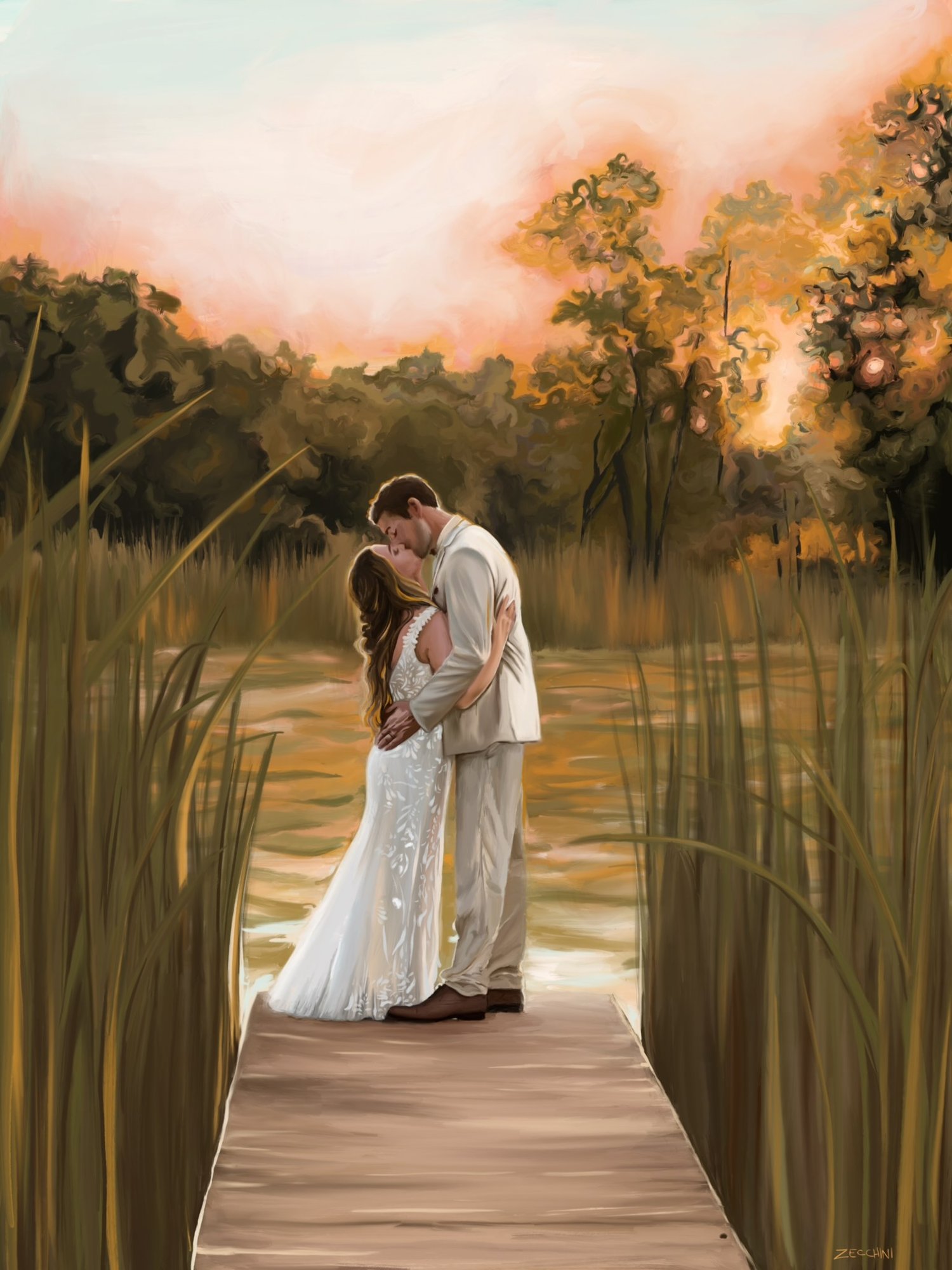 Live Wedding Paintings — midnights.gallery | Art & Design by Sarah Zecchini thumbnail