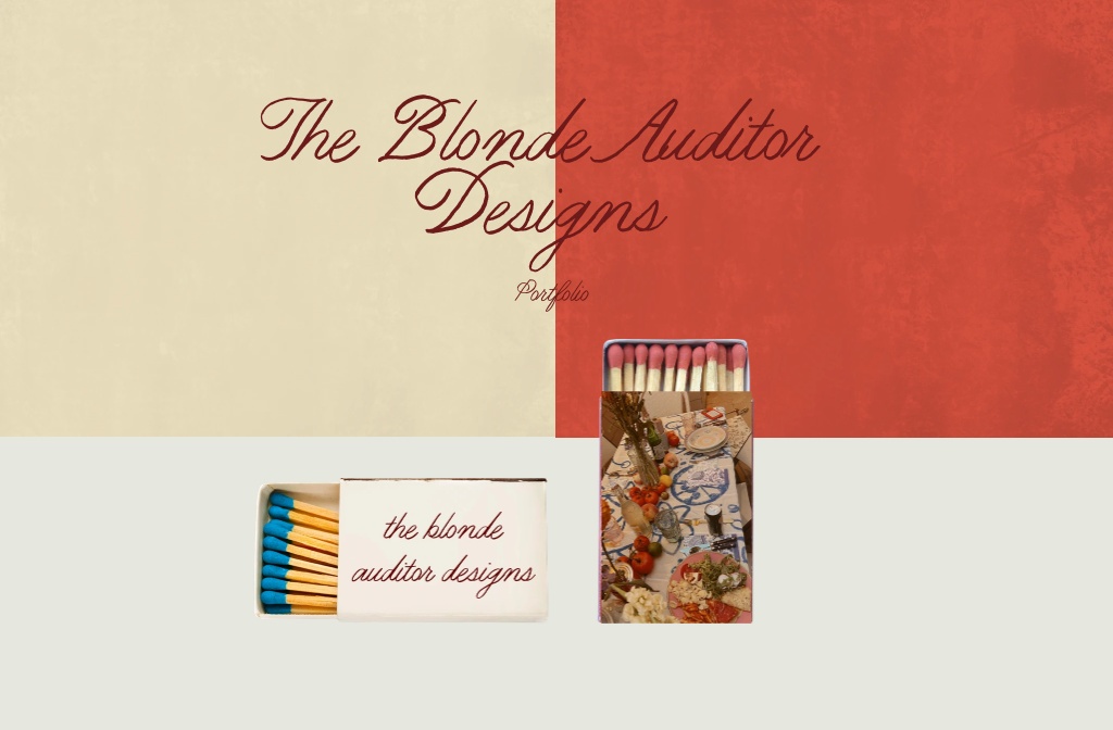 The Blonde Auditor Designs — design portfolio thumbnail