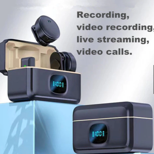 Mini microphone magnetic suction mic sem fio  thumbnail