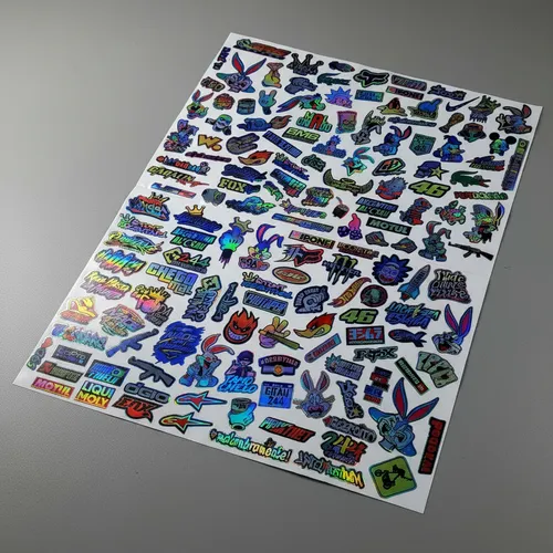 Pack X150 Calcomanias De Vinilo Tornasolado Stunt Argentino1 thumbnail