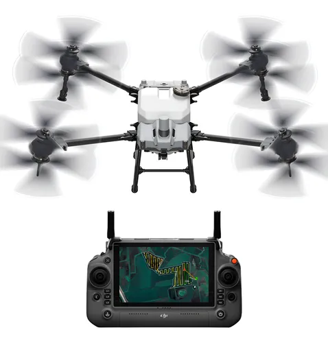 Drone Dji Combo Agras T40 Inteligente Pulverizador Control Gris thumbnail