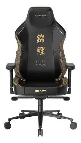 Silla Gamer De Oficina Dxracer Craft Series Koi Large Negro Cuero Sintético thumbnail