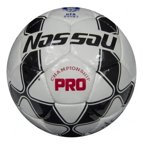 Pelota Futbol Nassau Pro Championship Profesional Cosida N°5 Campo Blanco/negro thumbnail