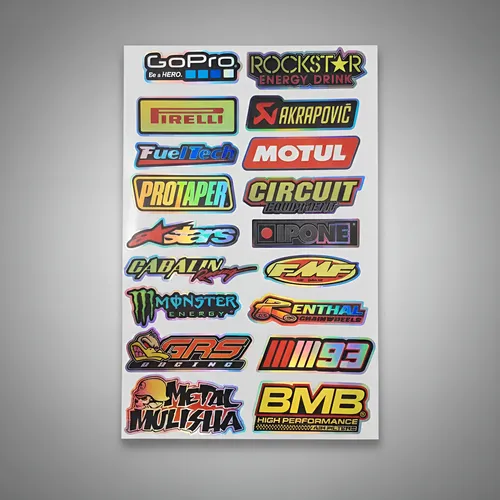 Calcomanias Stickers Vinilos Motos Autos Cascos Bici X18 thumbnail