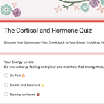 CORTISOL & HORMONE QUIZ  thumbnail