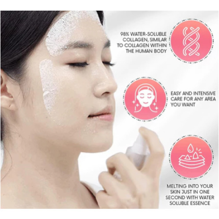 Máscara facial instantânea com colágeno nano para reafirmar e preencher linhas finas, conjunto de três peças thumbnail