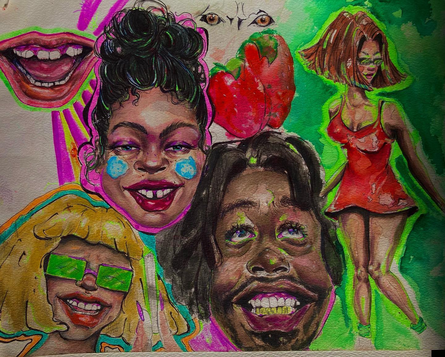 #watercolouring #inkonpaper