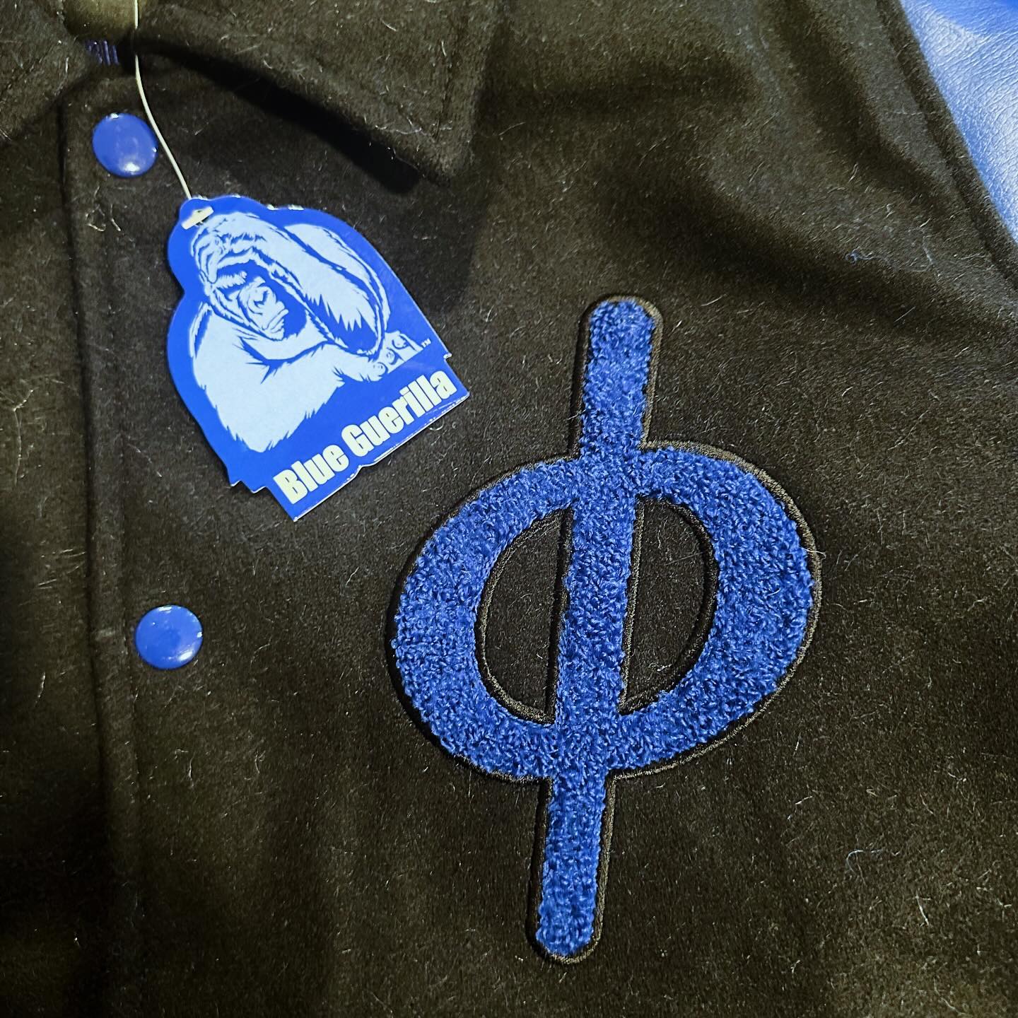 Blue Phi Varsity jackets!! Just in time for Founders Day DM for details! #BluePhi