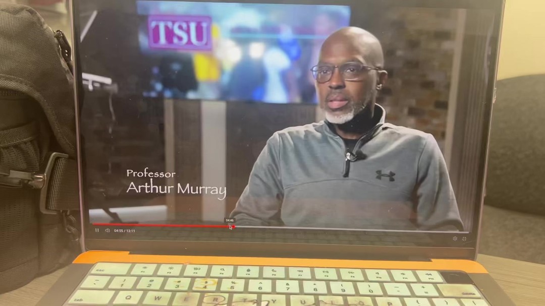 One of my students @doretheawrites is shooting a documentary about the professors at the TSU School of Communications an