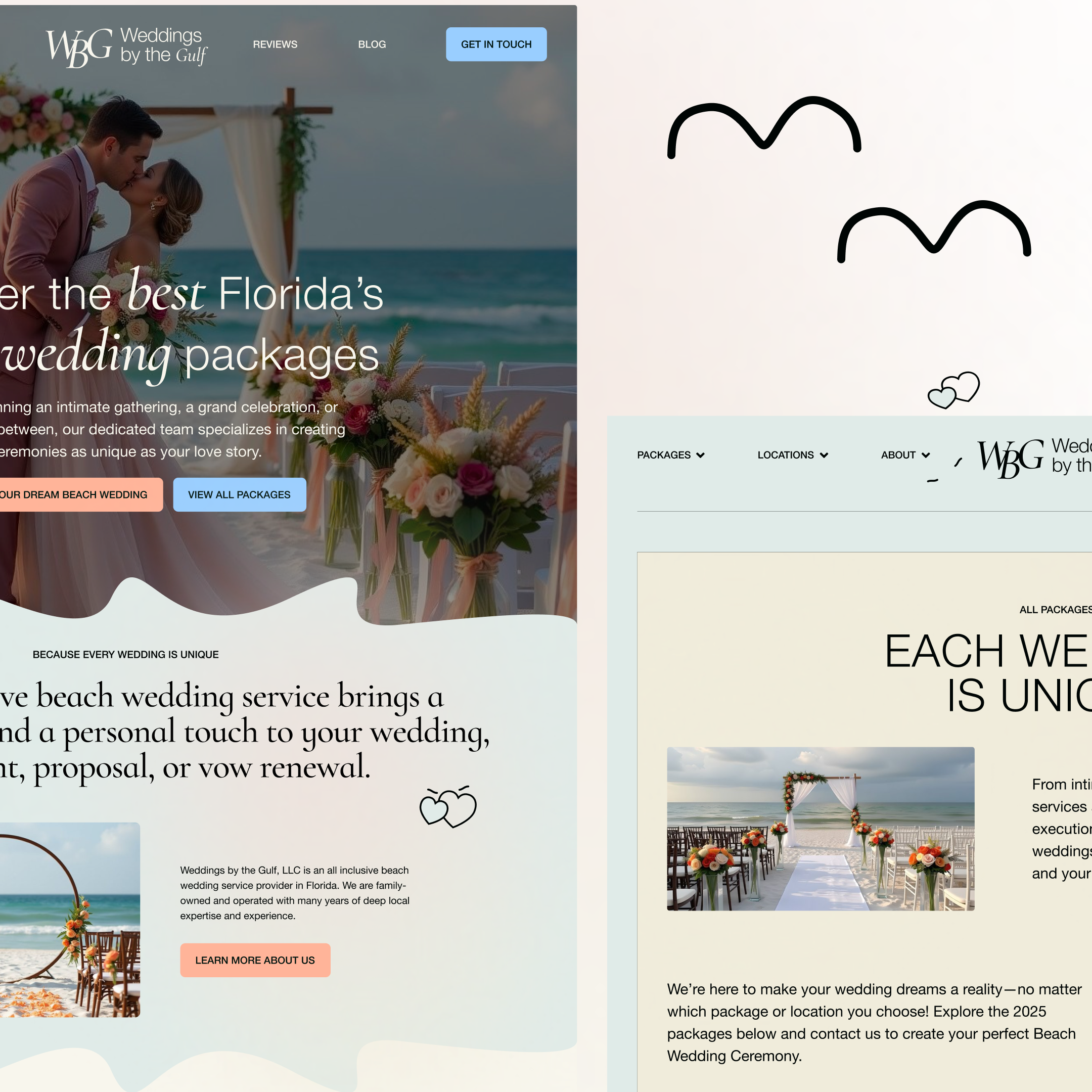 WEDDINGS BY THE GULF - WEB DESIGN thumbnail