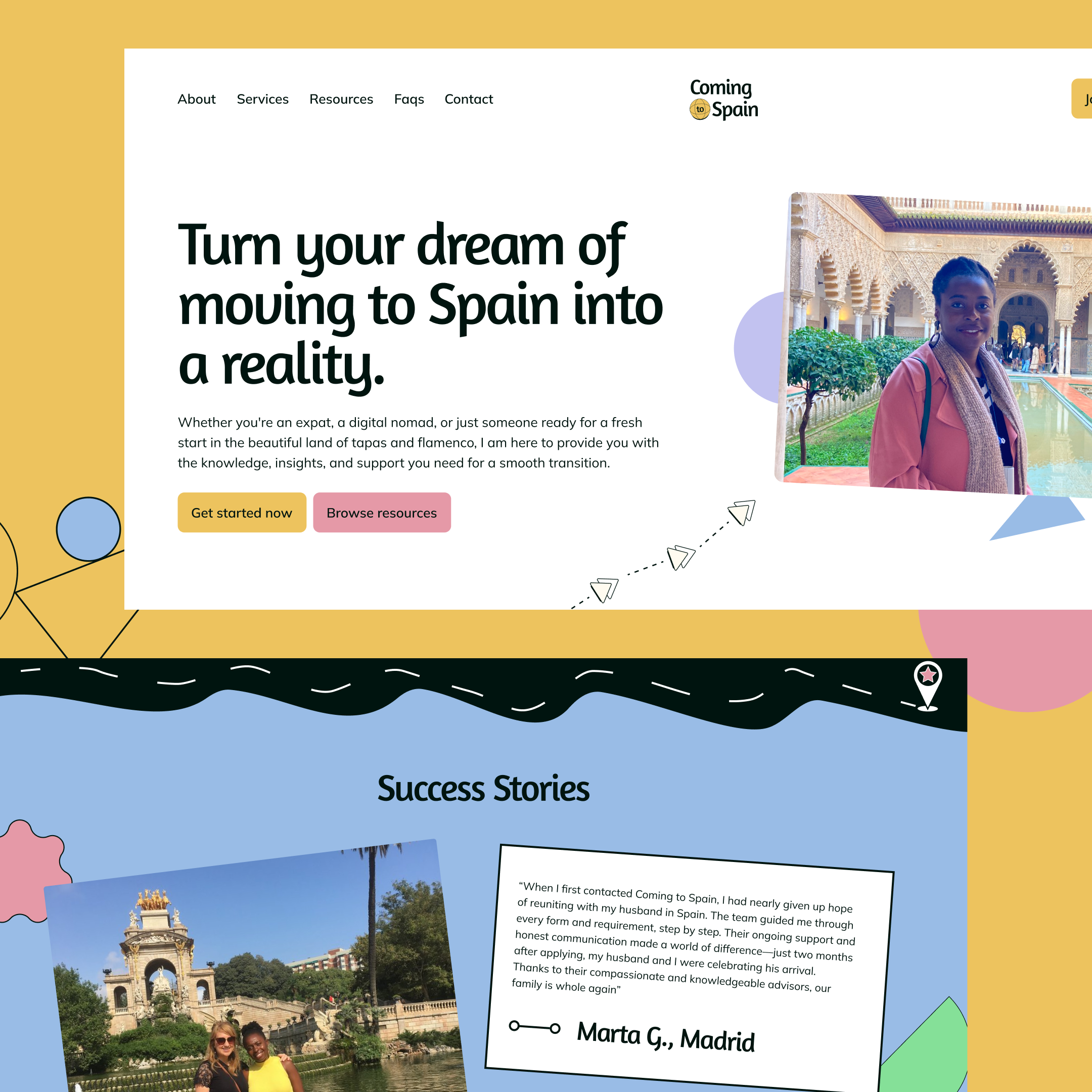 COMING TO SPAIN - WEB DESIGN thumbnail