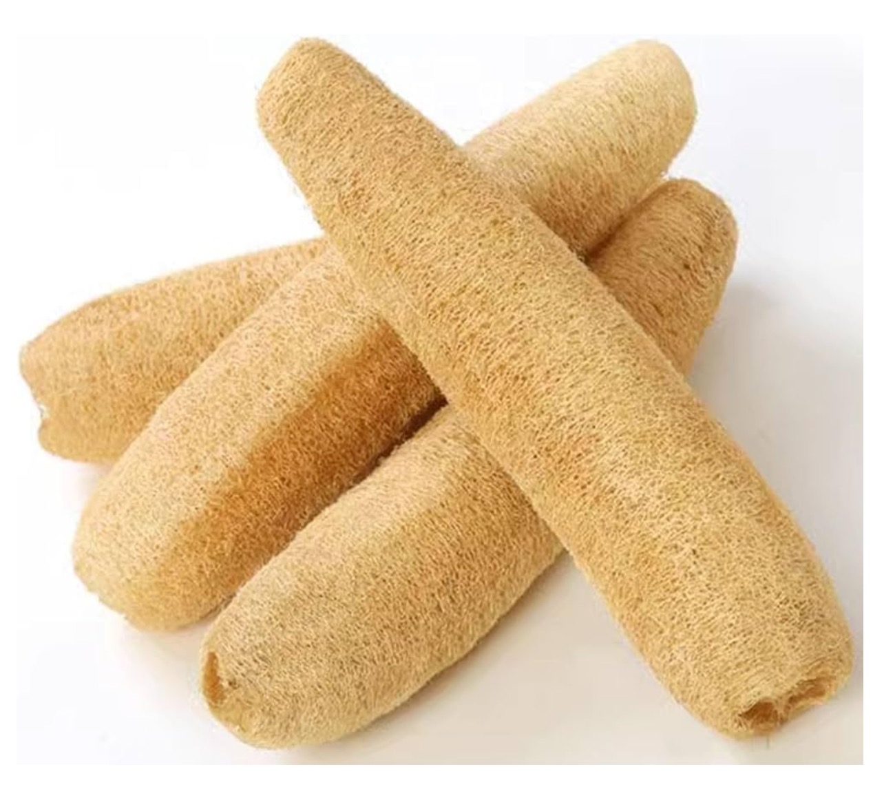 Amazon.com: 100% Natural Whole Loofah Large, 4-Pack thumbnail
