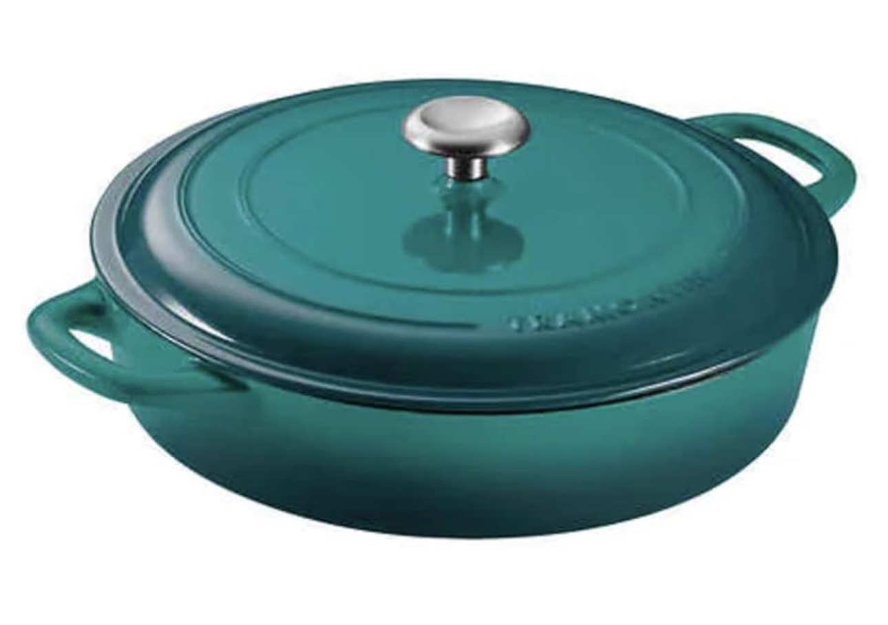 Tramontina 4-quart Covered Enameled Cast Iron Braiser  thumbnail