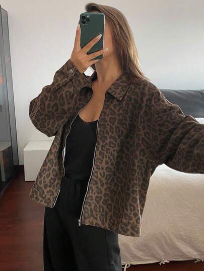 Jaqueta estampa de leopardo thumbnail