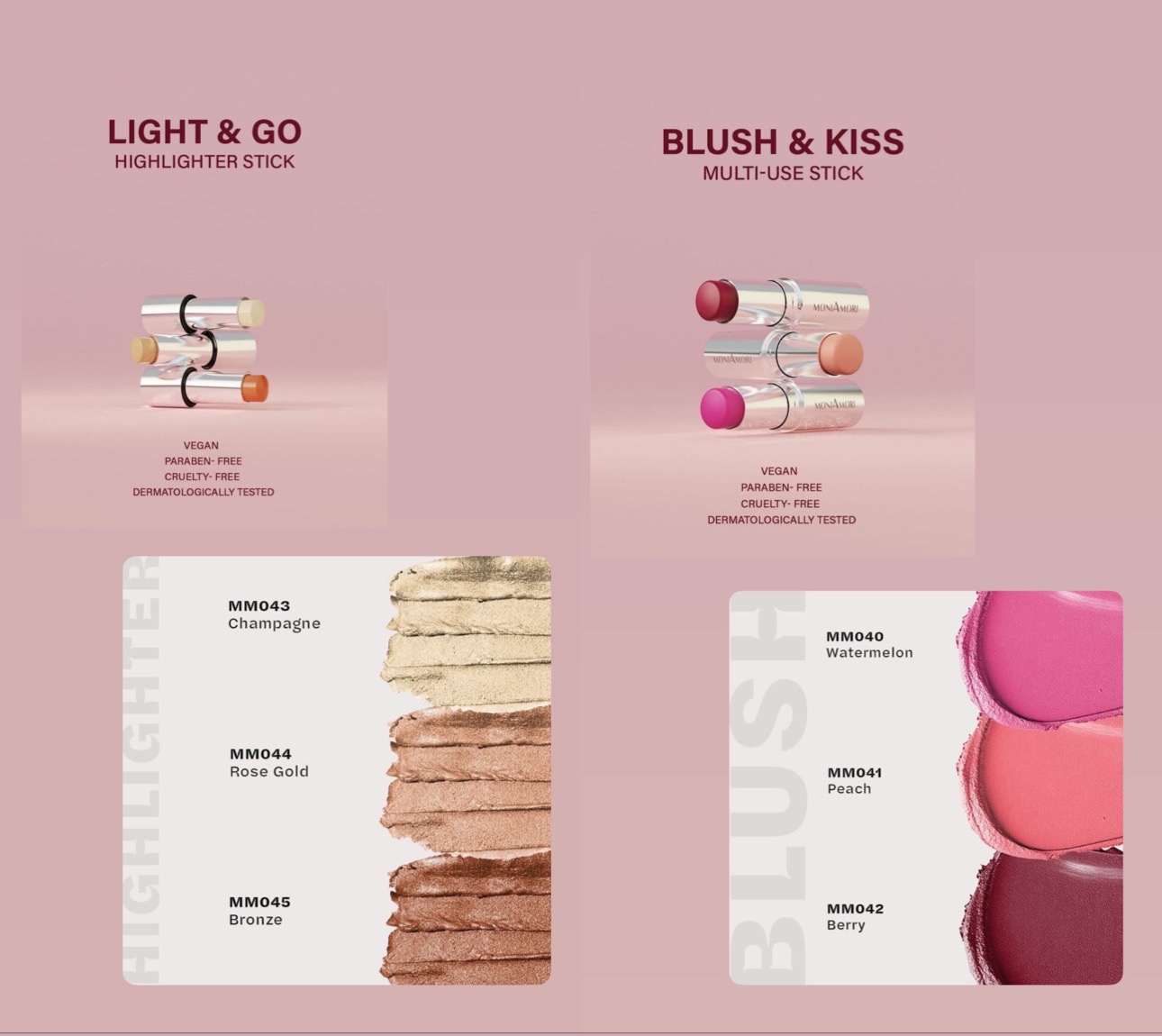 Poudre / Rouge à lèvre / Highlighter / Contour / Blush  thumbnail