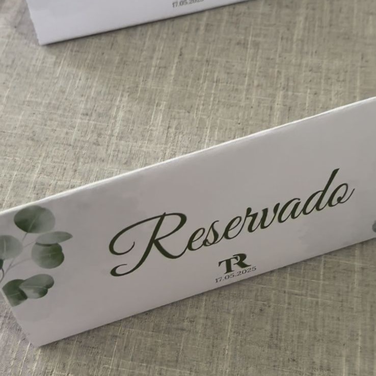 Placa Reservado R$2,00 reais thumbnail