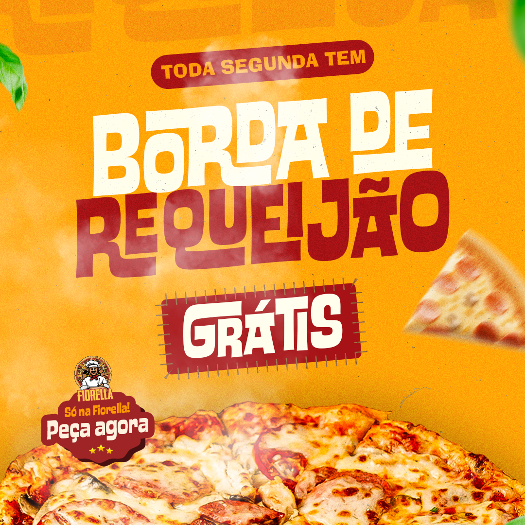Toda segunda é dia de borda de requeijão GRÁTIS! thumbnail