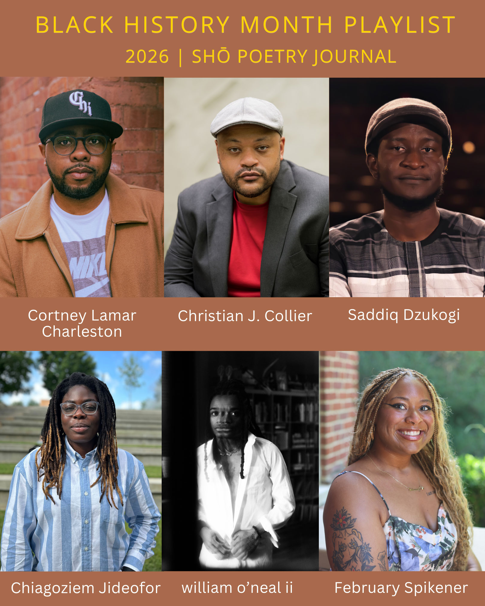 Black History Month Playlist 2026 | Cortney Lamar Charleston, Christian J. Collier, Saddiq Dzukogi, Chiagoziem Jideofor, william o'neal ii, February Spikener thumbnail