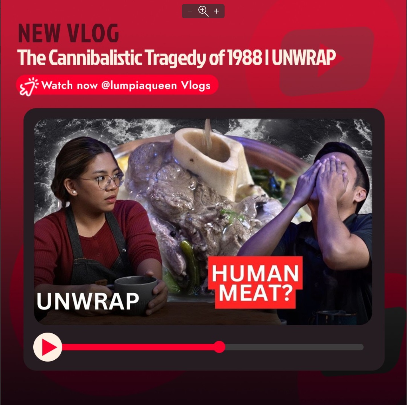 @abigailfmarquez invites @bujibabiera to talk about the Cannibalistic Tragedy of 1988... over bulalo?! 🫠

Watch the chil