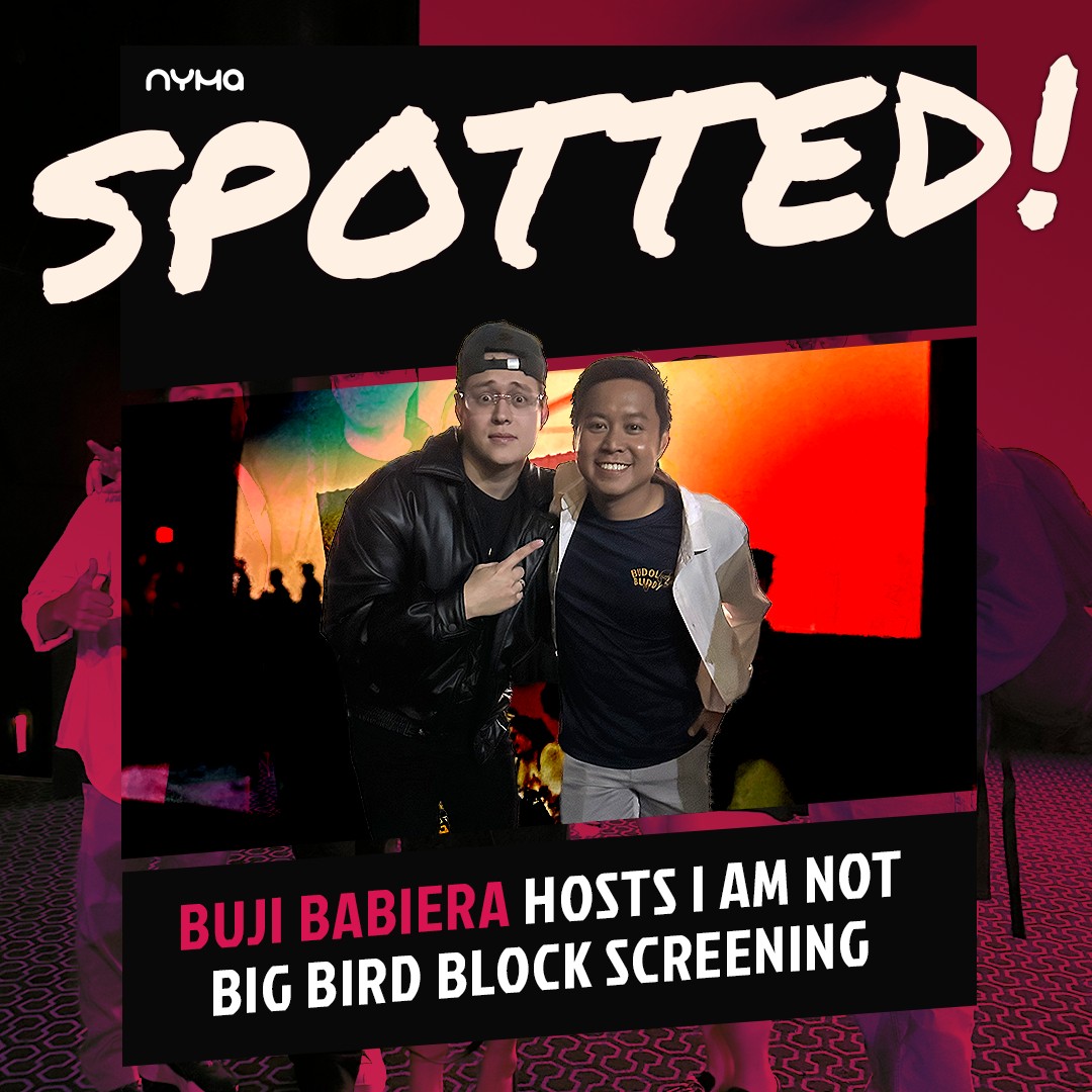 SPOTTED: @bujibabiera hosted a block screening of @animastudiosph's I Am Not Big Bird in BGC. He also brought his NYMA B