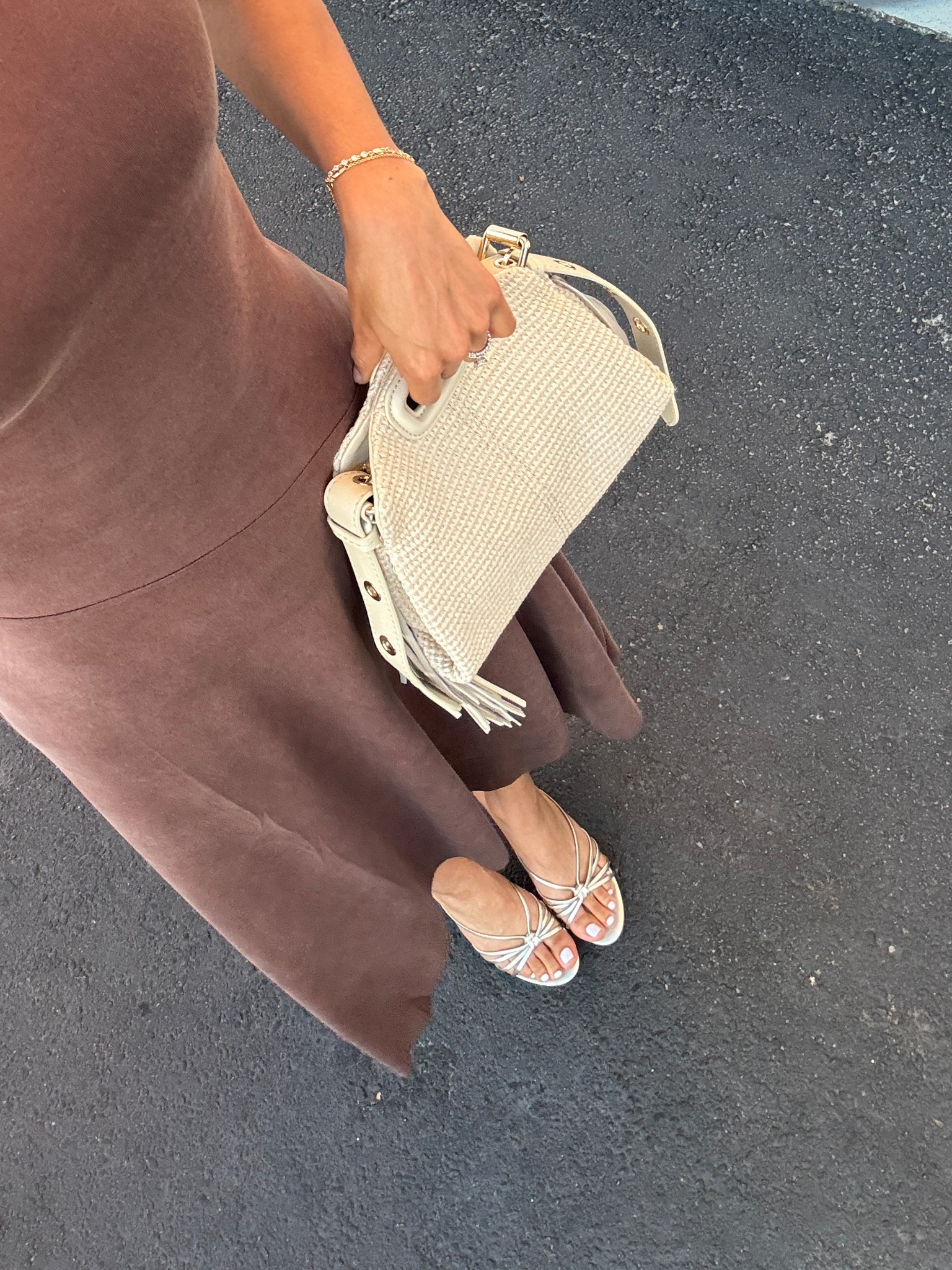Edna Champagne Leather Shoes thumbnail
