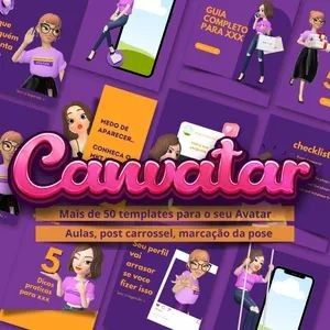 Canvatar é um Pack exclusivo para quem usar Avatar na sua marca thumbnail