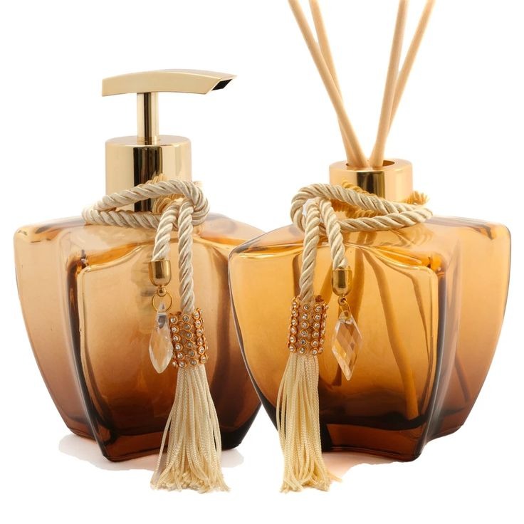 Kit Banheiro vidros degrade marrom thumbnail