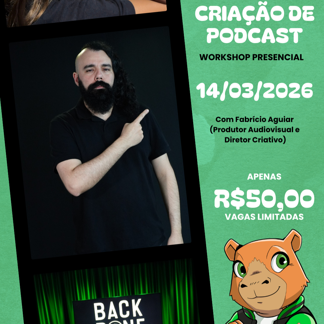 Workshop Presencial de Criação de Podcast com Fabrício Aguiar thumbnail