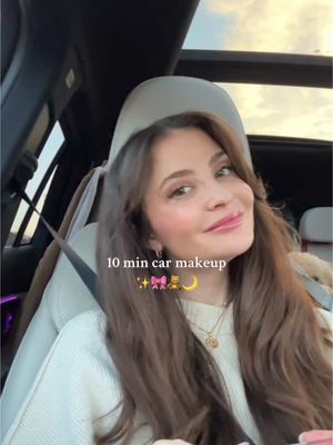 grwm in the car 🎀🐶 #makeuproutine #everydaymakeuproutine #everydaymakeuplook #wintermakeup #sephora #newmakeup #makeuptr