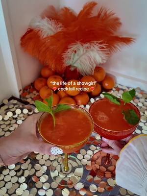 For your listening party 💃🏼🍊 #taylorswift #cocktails #drinkrecipes #recipes #swiftie the life of a showgirl Taylor swift