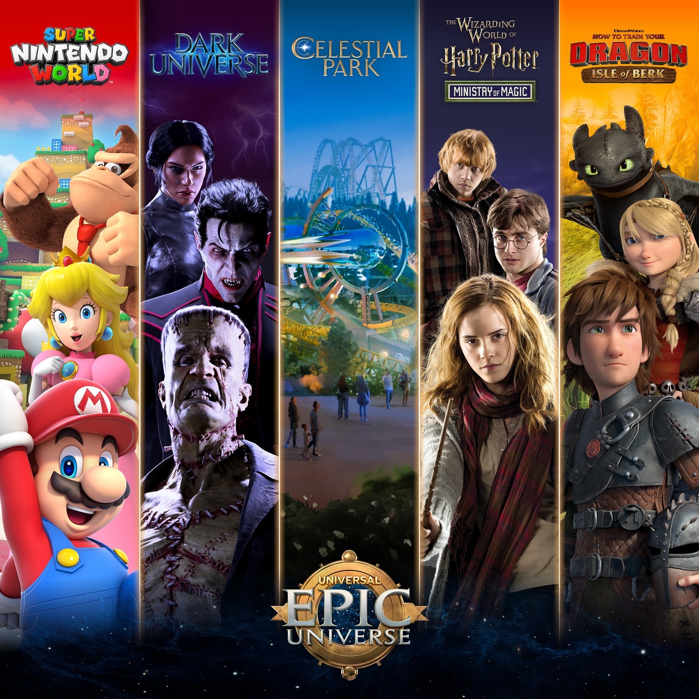 Who is ready to visit the new Universal Epic Universe park in Orlando next year?! 🤩

JUST ANNOUNCED: Five immersive worl